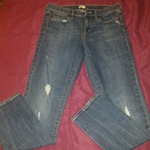 J Crew Distressed Skinny Jeans